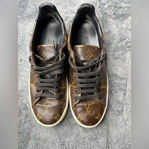 Louis Vuitton Patent Monogram Frontrow Sneakers Size 37